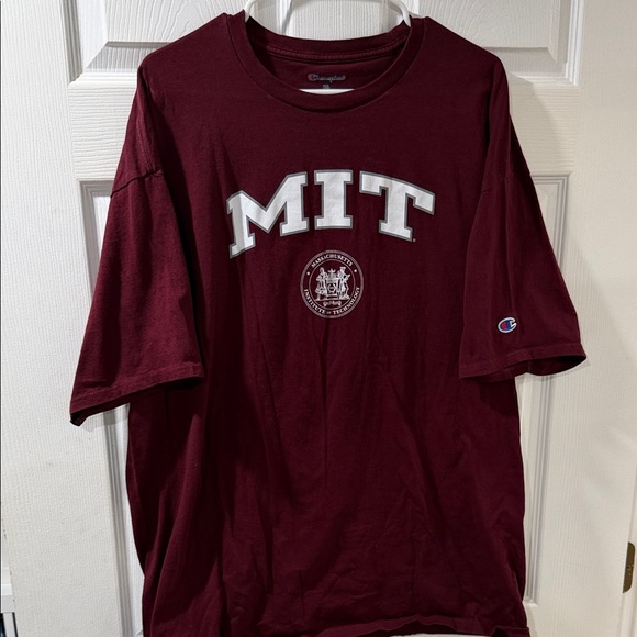 Champion Burgundy MIT Graphic Men's T-Shirt - Picture 1 of 3